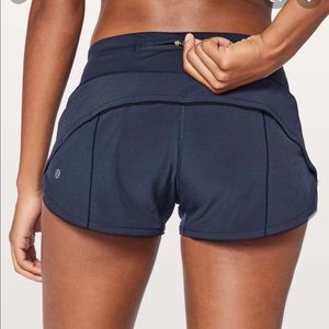 Lululemon Navy speed up short